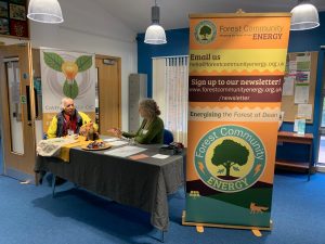 People sitting at table talking